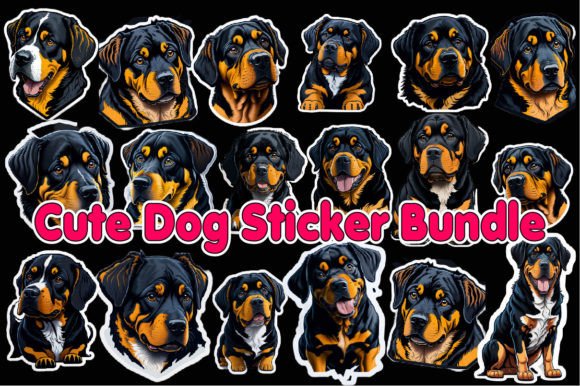 Download Cute Dog Sticker Bundle Cliparts - Clipart Collection