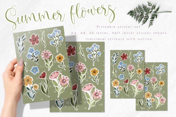 Download Summer Floral Sticker Pack - Pack Collection