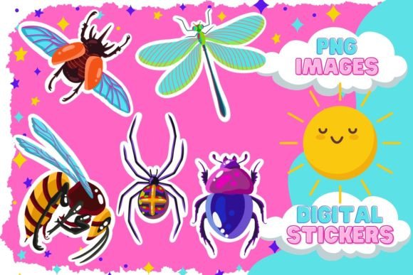 Download Insect PNG,Stickers with Insects Clipart - Clipart Collection