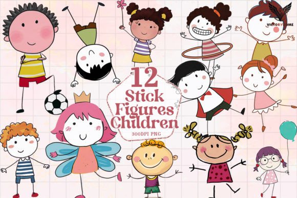 Download Stick Figures Children Clipart PNG - Clipart Collection