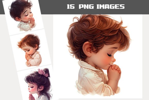 Download Praying Kids Clipart Bundlle - Clipart Collection