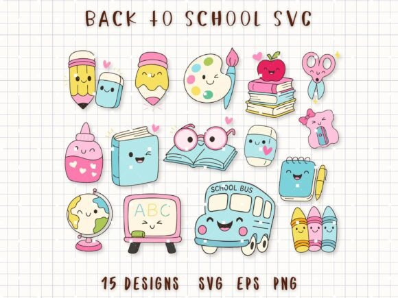 Download Back to School SVG Cute School Clipart - Clipart Collection