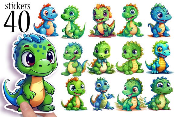 Download Cute Dinosaur Stickers for Kids Print - Dinosaur stickers Collection