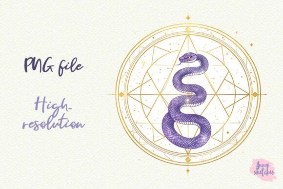 Download Serpent Snake Sacred Geometry Clipart - Clipart Collection