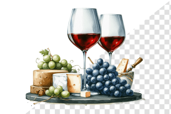 Download Glass of Wine Watercolor Clipart - Clipart Collection