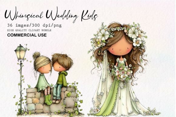 Download Whimsical Wedding Kids Clipart - Clipart Collection
