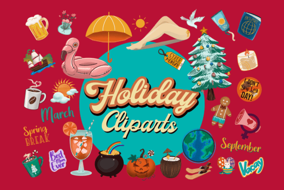 Download Holiday Life Cliparts, 108 PNG Stickers - Clipart Collection