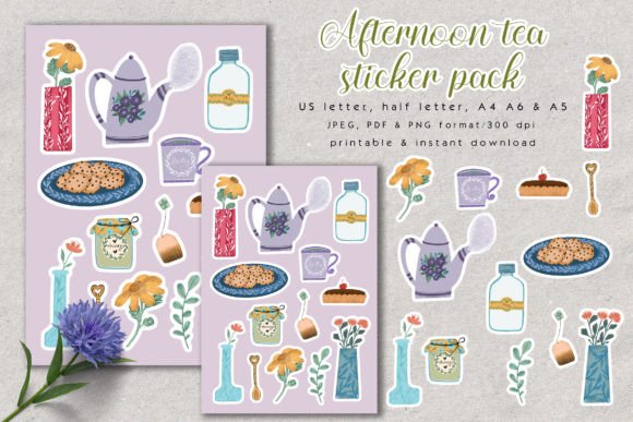 Download Afternoon Tea Sticker Pack - Pack Collection