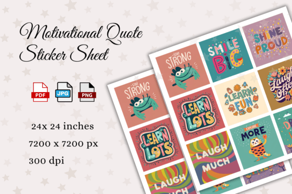 Download Motivational Quote Sticker Sheet - Quote sticker Collection