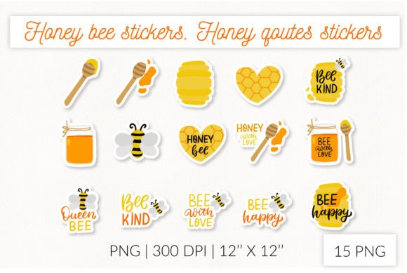 Download Honey Bee Stickers. Honey Quotes Sticker - Premium Resources