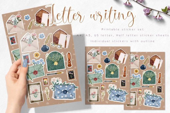 Download Vintage Letter Writing Sticker Pack - Pack Collection