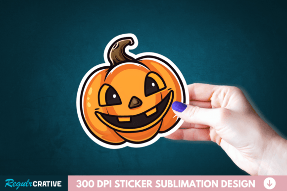 Download Cute Halloween Pumpkin Stickers Clipart - Clipart Collection