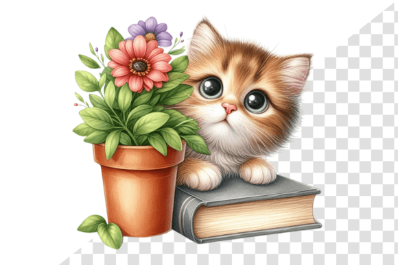 Download Curious Kitten Watercolor Clipart - Clipart Collection