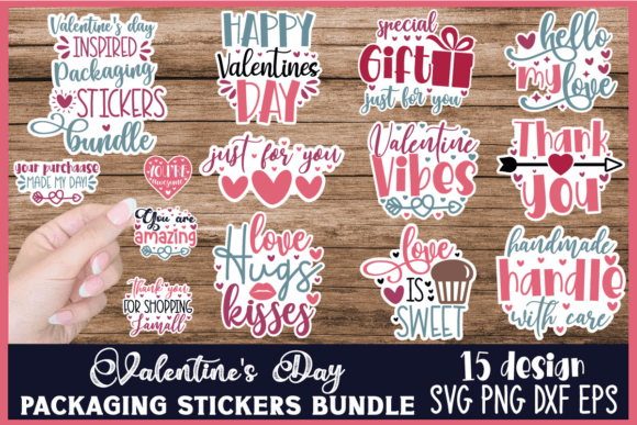 Download Valentine's Day Packaging Stickers Bundl - Pack Collection