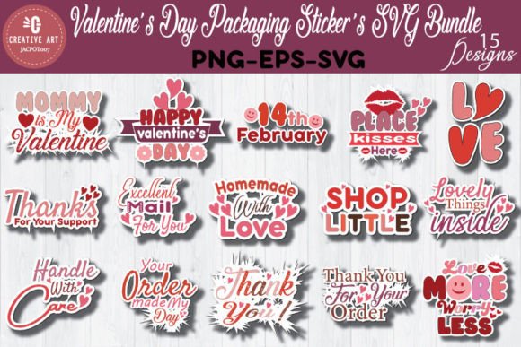 Download Valentine's Day Packaging Stickers Bundl - Pack Collection
