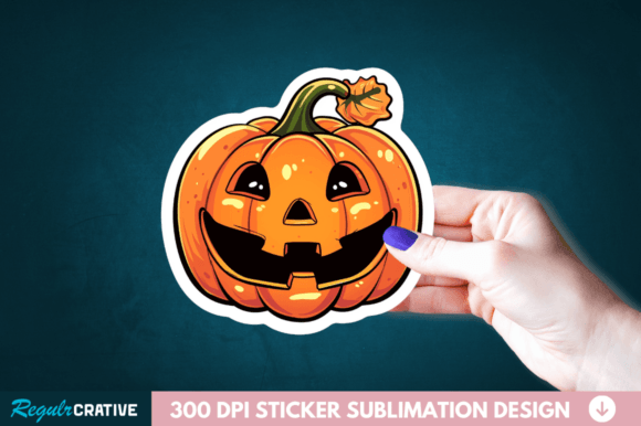 Download Cute Halloween Pumpkin Stickers Clipart - Clipart Collection