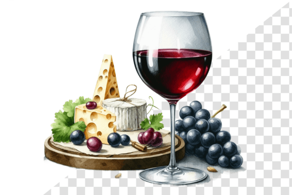 Download Glass of Wine Watercolor Clipart - Clipart Collection