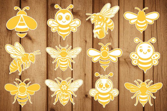 Download Bee Stickers SVG Bundle - Premium Bundle