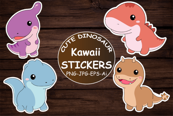 Download Kawaii Cute Dinosaur Stickers - Dinosaur stickers Collection