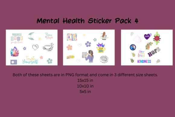 Download Mental Health Sticker Pack 4 - Pack Collection