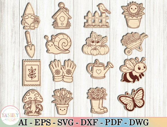 Download Cute Gardening Clipart Laser Cut Files - Clipart Collection